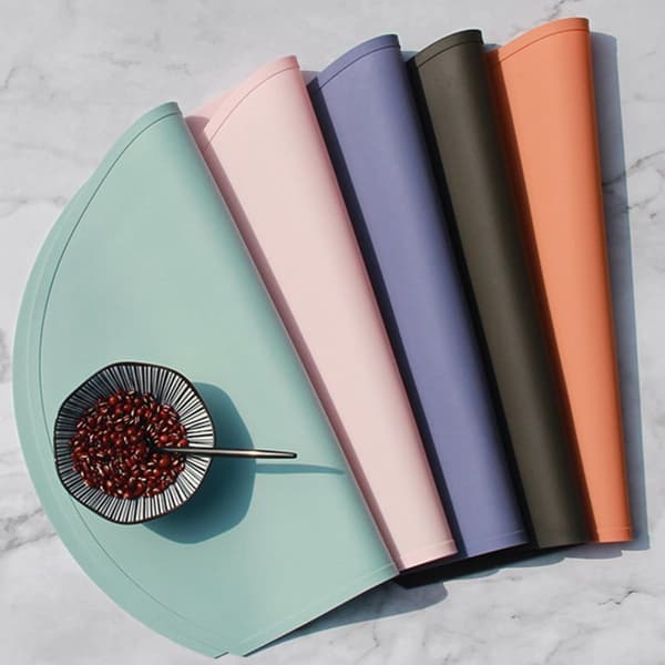 Silikonunderlag Varmeisolasjon Sklisikker Enkel Design Rosa Dekorativ Bordmatte