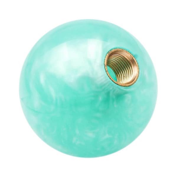 Bilmodificeret marmorstjerne gearknop med adapter Lysegrøn Light Green