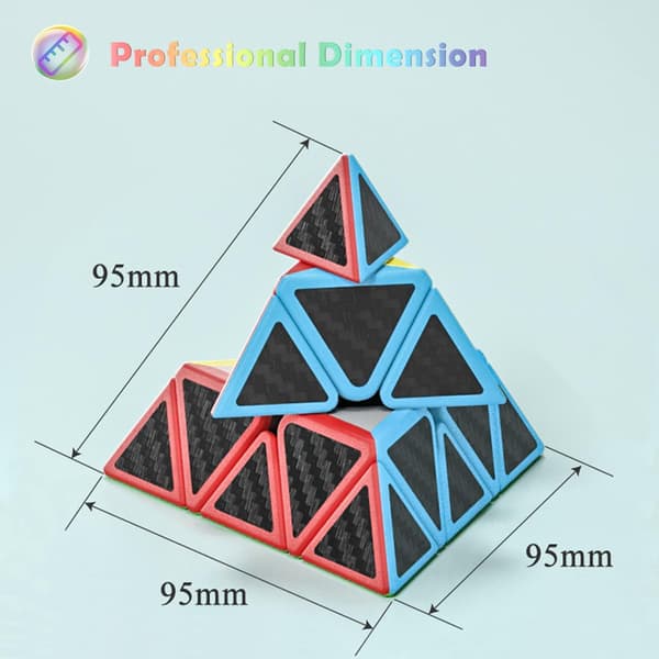 Pyramid Speed Cube, 3x3x3 Qiming Pyramid Speed Cube Triangelkub
