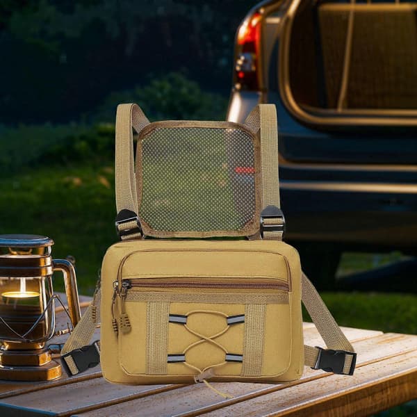 Binocular Chest Bag, Durable Practical Carry Case for Hiking and Camping