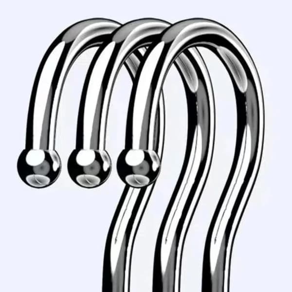 Stainless Steel Clothes Hangers, Heavy Duty Thickened Solid Metal Hangers for Closet Organization, 5-Pack, Silver