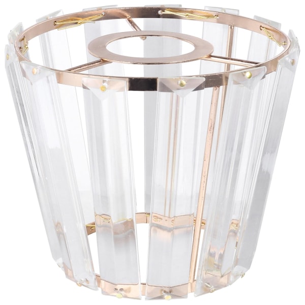 Krystal lampeskærm Creative lampeafdækning Loftslysdæksel Lysskærm til hjemmetGylden13.5X11.5X9.5CM Golden 13.5X11.5X9.5CM