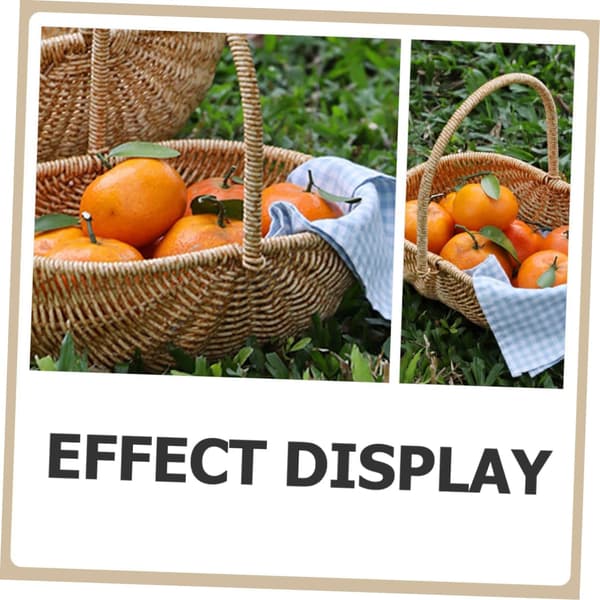 Creative Watermelon Handheld Woven Basket Multifunctional Storage Basket