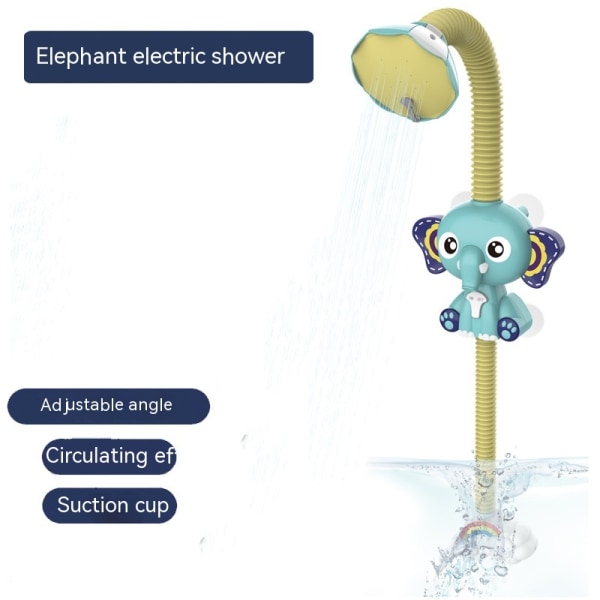 Søte barn dusj elektrisk elefant vannsprøyte bad leker - vannstråle leker