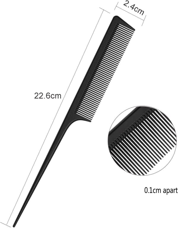 20 Pieces Anti-static Comb, Professional ABS Comb for Hair Cutting