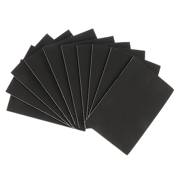 10 st Möbelskydd Självhäftande Möbelskydd Anti-Repskydd för Golv Svart 15X10CM Black 15X10CM