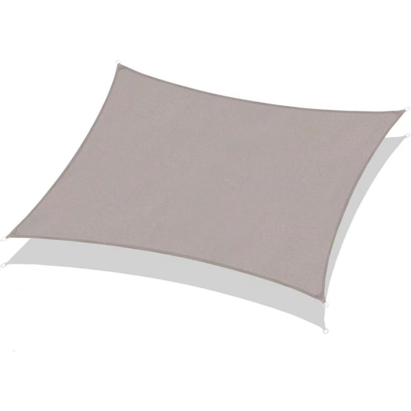 Rectangular shade sail, 3x5m, waterproof, anti-UV, waterproof and breathable, light gray