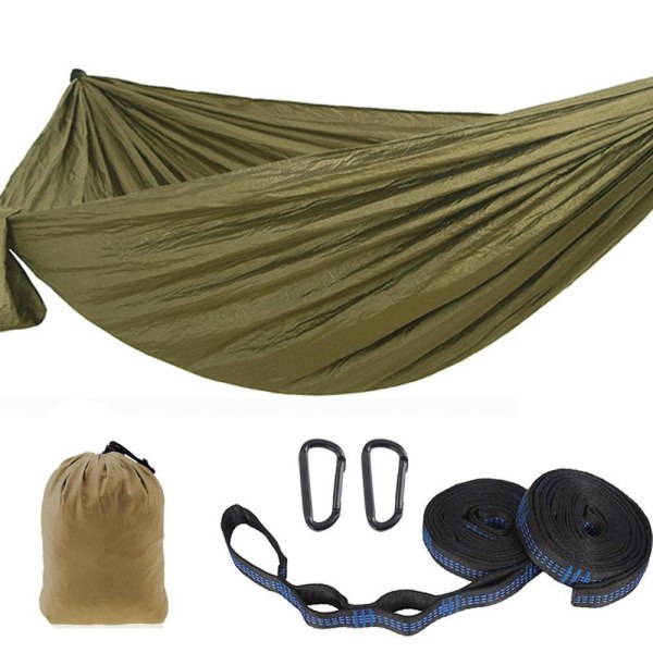 Lätt bärbar, unik lägerhängmatta med myggcamping, resor, överlevnad, strand, hängmatta（kamouflage）