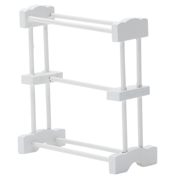 Dockhustillbehör Minihus Mini Möbelmodell Leksaks Möbel Sovrumstillbehör Hus White 8.5X7.6CM