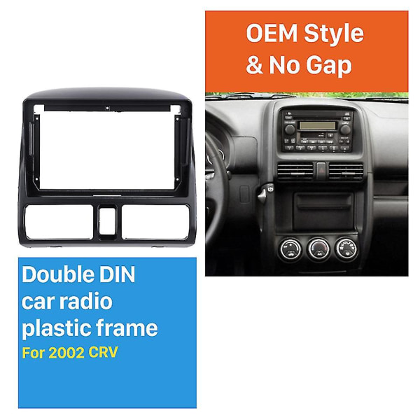 9 Tommer 2 Din Bilstereo Radio Fascia Audio Mp5 Installasjons Dash Adapter Rammepanel Kompatibel Med 2002-2006
