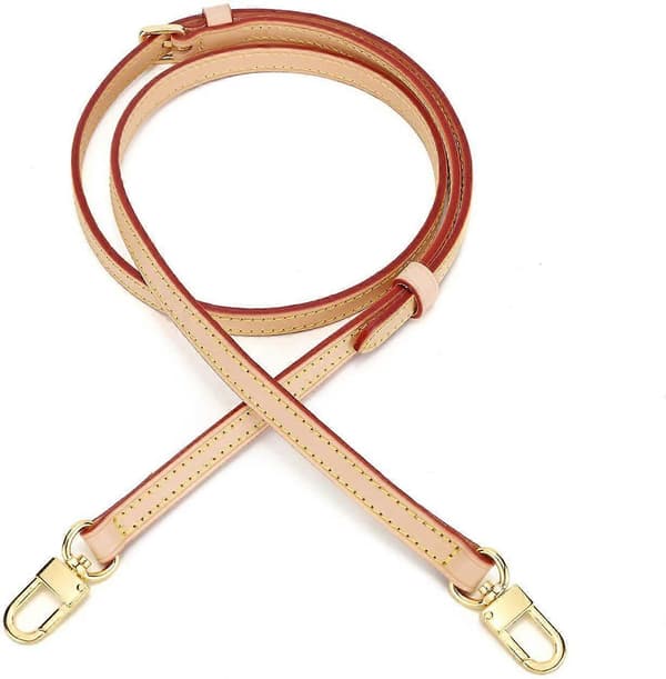 Shoulder strap genuine leather adjustable shoulder strap leather strap for shoulder bag, shoulder bag, toiletry bag