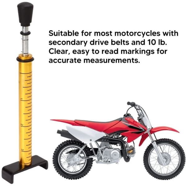 10 lb Belt Tension Gauge, Universal Metal Engine Belt Replacement for Accurate Motorcycle Adjustment