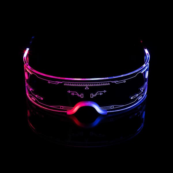 Electronic Colored Glasses with Tech Feel, Party, Bar