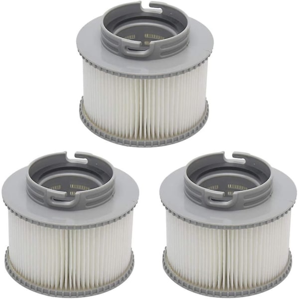 Filter Universal Ersättningsverktyg Uppblåsbar Pool Rund Del Lång Liv Trädgårdsaccessoar (3 Vit Lim)
