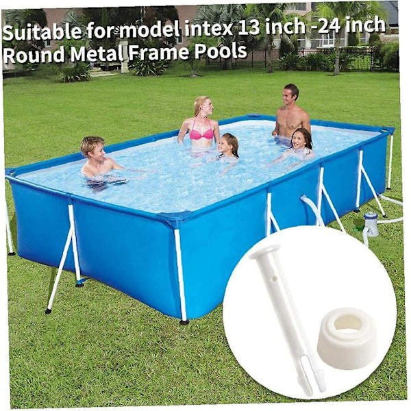 Plastpool-stift och prismor för metallramar, extra gummipackningar, poolreservdelar, 12 st