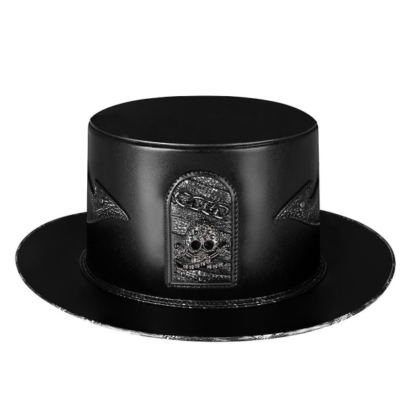 Steampunk kostumer Plague Doctor Hat Læder Top Hat Halloween Rekvisitter Cosplay Party Favor Supplies