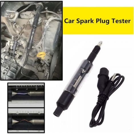 Spark Plug Tester, Ignition Coil Tester, Engine Coil Sensor Diagnostic Tool for Cars, Trucks, Motorcycles, Lawn Mowers