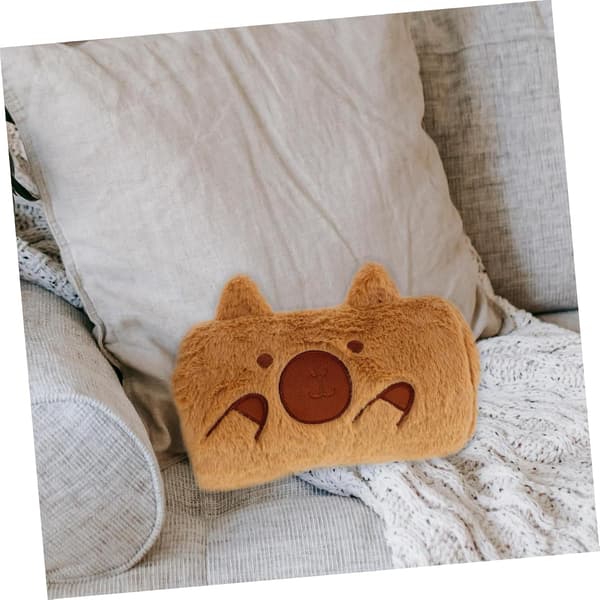 Fluffy Portable Hand Warmer Muff Bag 30x20cm Plush Hand Warmer Accessory Winter Accessory