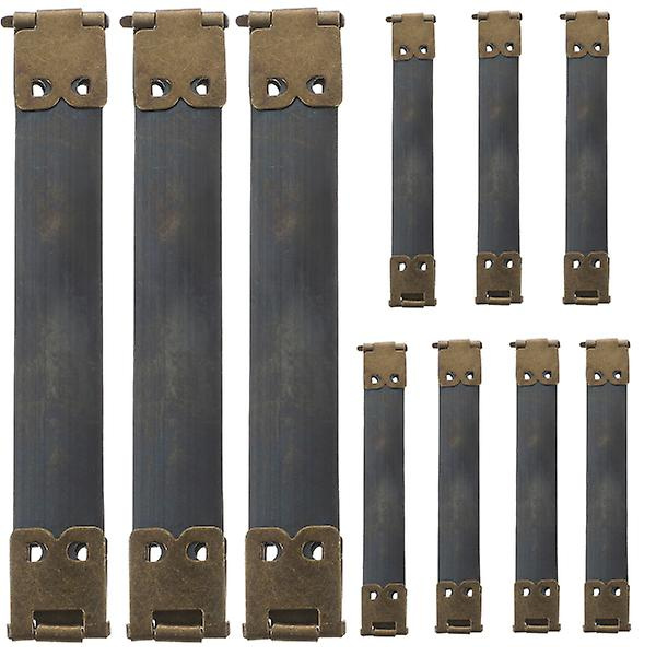 10 st 10 cm Metall Interna Flexramar Diy Fjäderklämmor Handväska Gångjärn Tillbehör För Myntväska Lås Väska Handväska - Mörkgrön