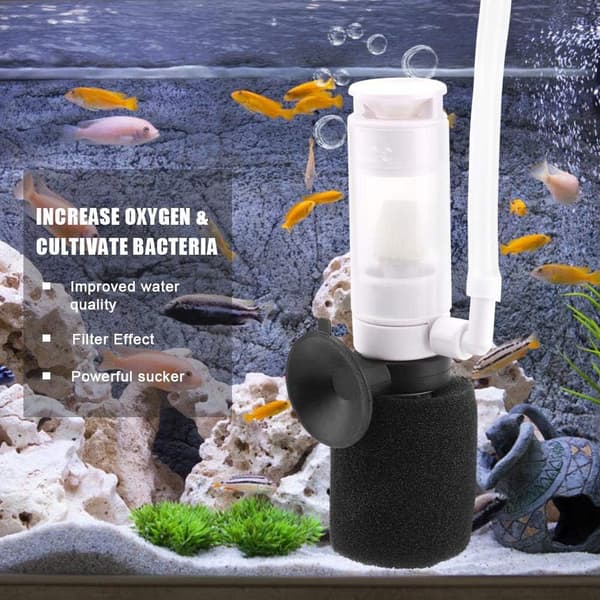 Akvarium praktisk fiskfilter biokemisk svampefilter luftfilter