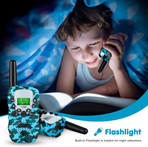 Walkie Talkie for barn, leker for 3-12 år gamle gutter og jenter - FM-
