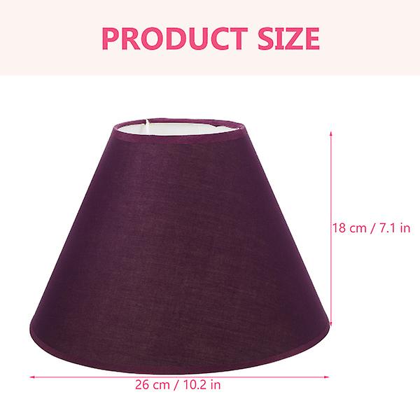 Tyglampskärm Enkel Lamp Skärmöverdrag Tillbehör För Bordlampa Golvlampa Lila 26X26X18CM Purple 26X26X18CM