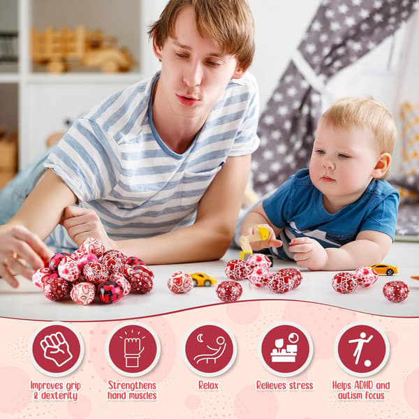 108 stk. Valentinsdag Hjerteballer i bulk