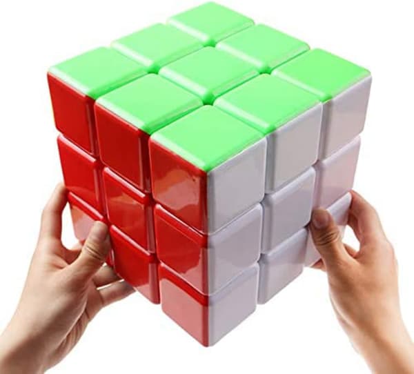 Super Cube 3x3x3 Stor Kub Klistremerkefri Speed Cube 18cm Stor C