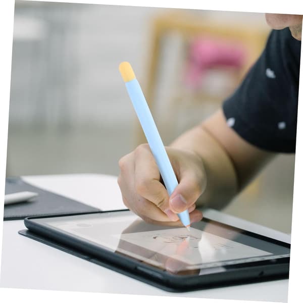 1 Set Silicone Case Pens + Pencil Case