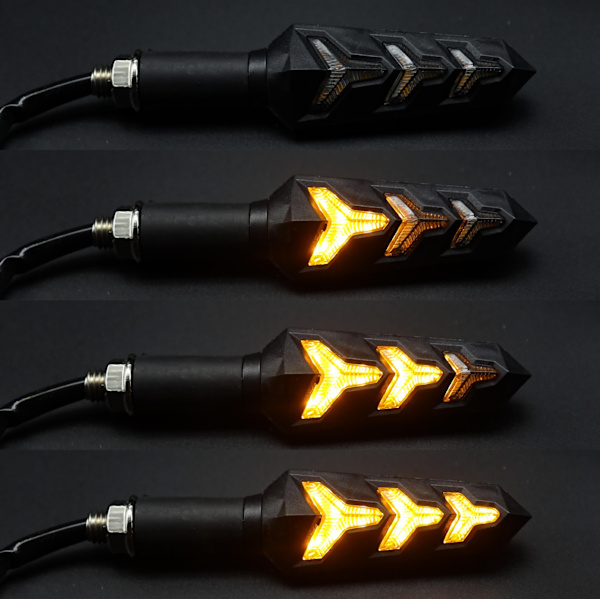 4 stk Motorsykkelblinklys Farger Blinklys Motorsykkelblinklys 12V 12 LED Pærer for Motorsykkel Motorsykkel Scooter