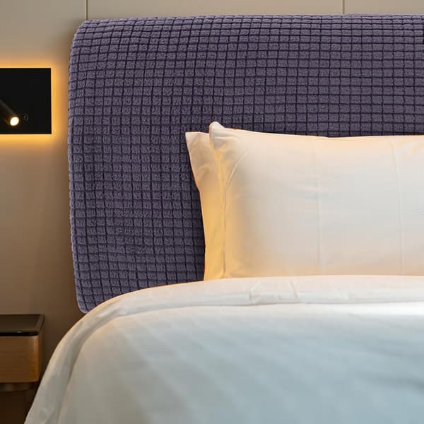 Elastic Headboard Cover Full Enclosure Polyester Headboard Protective Sleeves Scratch-Free