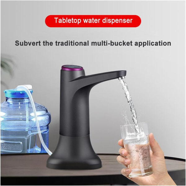 Varmvattenspump Automatisk Elektrisk Vattenspump USB Tunna Vattenpump Gallon Vattenflaska Dricksflaska Brytare Ap