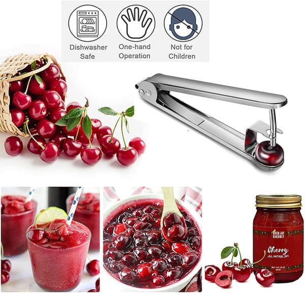 Stainless Steel Cherry Pitter, Red Date Press Model, Kitchen Tool, Fast Pitter, Convenient and Practical