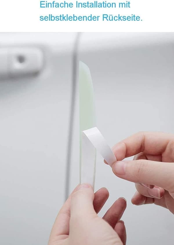 6-pakning premium dørbeskyttere, PVC, hvit