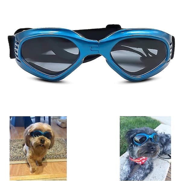 Hundebeskyttelsesbriller Solbriller Justerbar Solbrillestropp UV Vanntett
