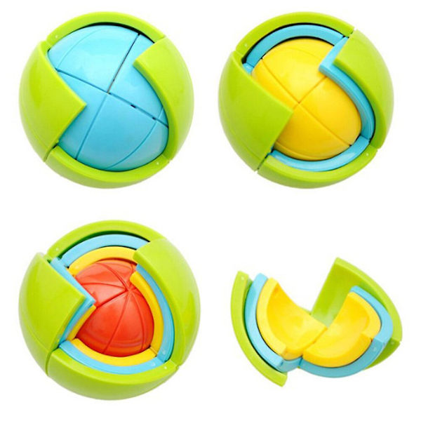 Visdomsboll 3D Intelligens Magisk Boll Spel Pusselboll Pedagogiska Leksaker För Barn IQ Träning Lek