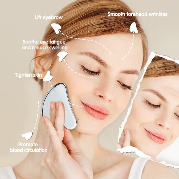 Gua Sha Stone Metal - Gua Sha Scraper Stainless Steel - Massage Tool - Relaxation - Gua Sha