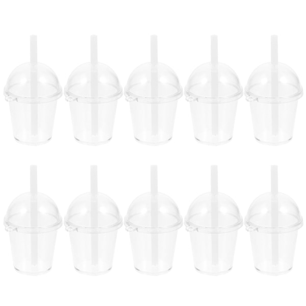 10 st Dricksmugg Modell Mini Dricksmugg Minihusmugg Dekorationer Mini Mugg Transparent 6.5X3.5X3.5CM