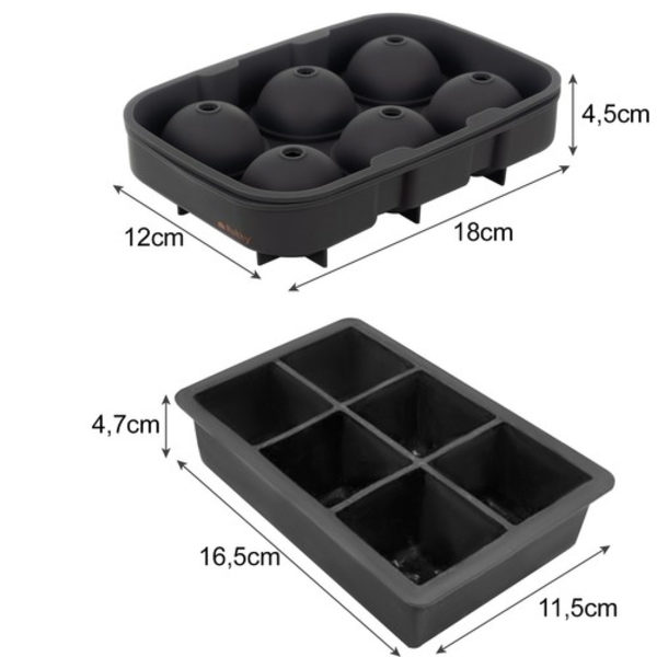 Isformar Bollar & Kuber / Isbitsform / Isform - 2-i-1