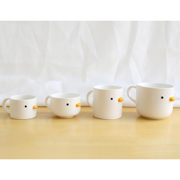 Rolig kylling kaffekrus, håndlavet glasur and kop, sikkerhedskeramik mælk latte krus, 400ML sød tekop. Bedste gaver til kaffe- og teelskere