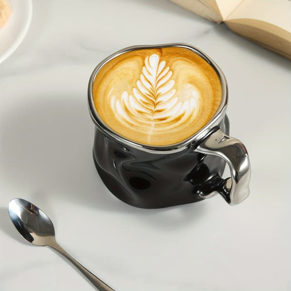 Creative Wrinkled Ceramic Mugs Coffee Cups Tea Mugs Artistic Drinkware Set