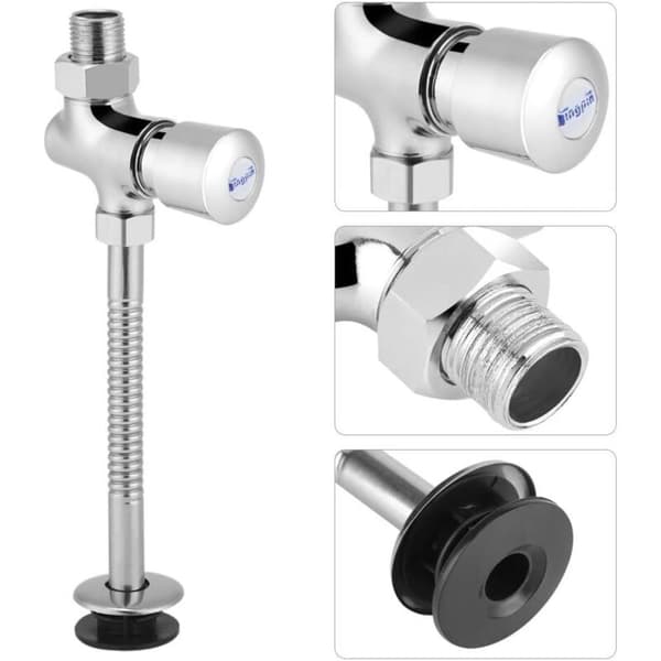 Urinal Flush Valve in Zinc Alloy, Surface-Mounted Delayed Urinal Valve