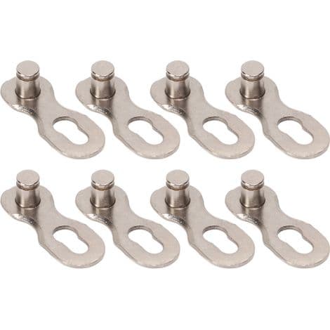 10 silver quick link chains for mountain and road bikes, 11-speed quick release - 10 pieces