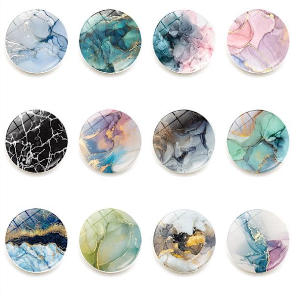 Cool Marmor PopSocket Greb & Stativ til Telefoner - Fleksibel Holder-FX-