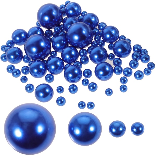 125st falska pärlor gör-det-själv-vas dekor pärlor Flytande pärlor Blomsterarrangemang DekorationerBlå3X3cm Blue 3X3cm