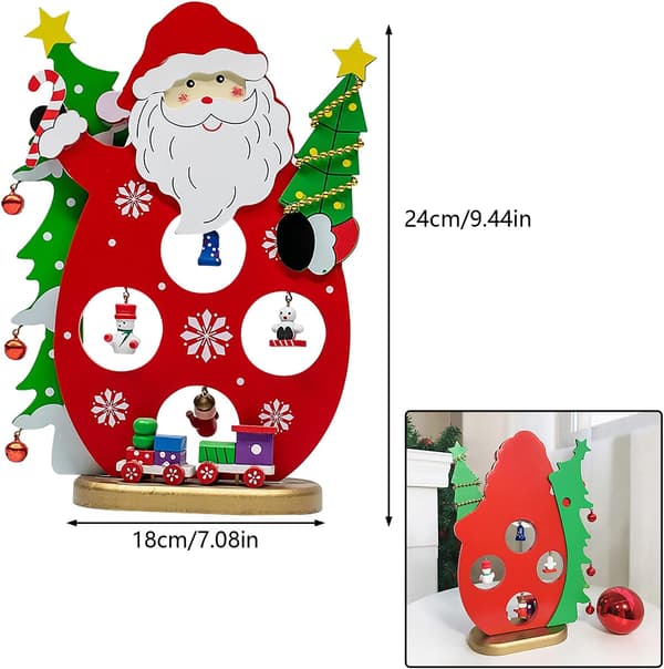 3D Mini Wooden Christmas Tree 24CM DIY Tabletop Christmas Tree