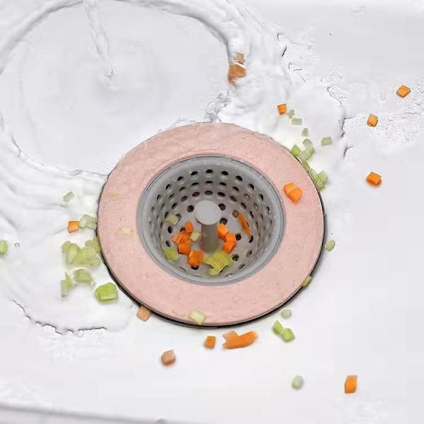 4 stk. Silikon Køkkenvask Si, Stor Bred Rand 11 cm Diameter - Køkken Silikon Vask Si Affaldskværn Si Vask
