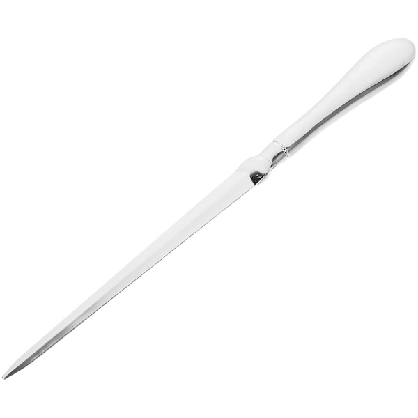 Brevsprætter i rustfrit stål, brevåbnere, belagt brevsprætter, brevåbner i legering, kuvertåbner, sølv, 23*1,8 cm