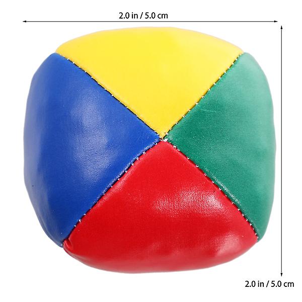 4 st Jugglingbollar för Nybörjare 5cm Hållbara och Lätta Jugglingbollar Blandade Färger 5X5CM