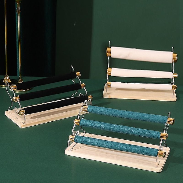 Træ Smykke Display Stativ Ring Holder T-bar Display Armbånd-c